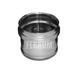 Заглушка Ferrum внешняя для трубы (430/0,5 мм) Ø115 нижняя